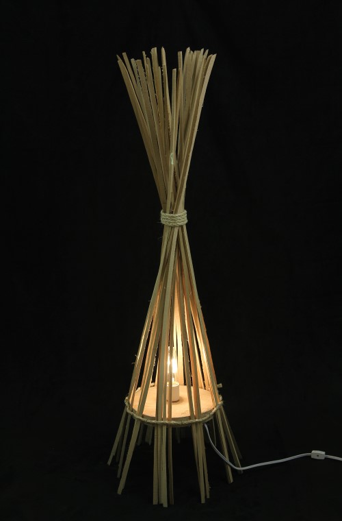 Campfire floor lamp